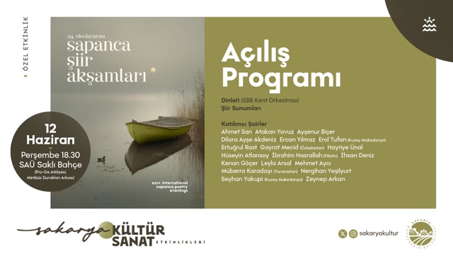 Uluslararası Sapanca Şiir Akşamları başlıyor