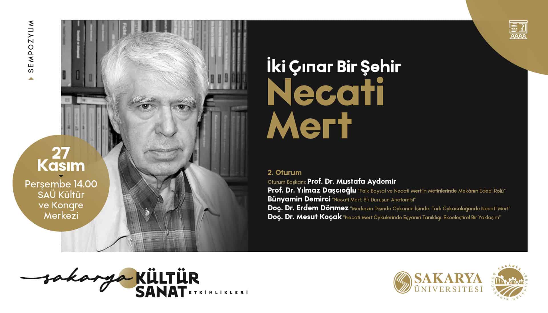 Sakarya'da 27 Kasım'da iki büyük yazarın hayatı ve eserleri konuşulacak