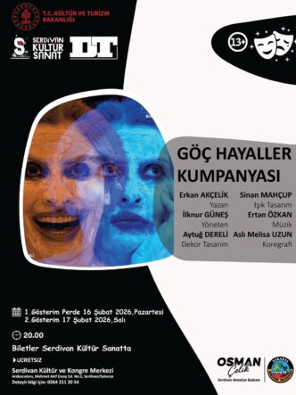 Serdivan’da Bursa Devlet Tiyatrosu’nun Göç Temalı Oyunu Sanatseverlerle Buluşuyor