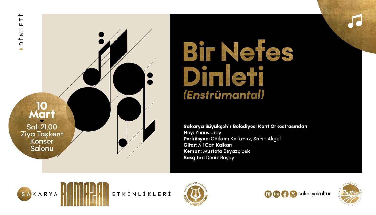 Kent Orkestrası Ramazan Kültür Sanat Takvimi Kapsamında Unutulmaz Bir Dinleti Sunacak