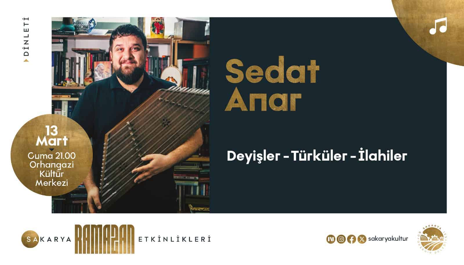 Sakarya'da Ramazan Kültür Sanat Takvimi İki Etkinlikle Sona Eriyor